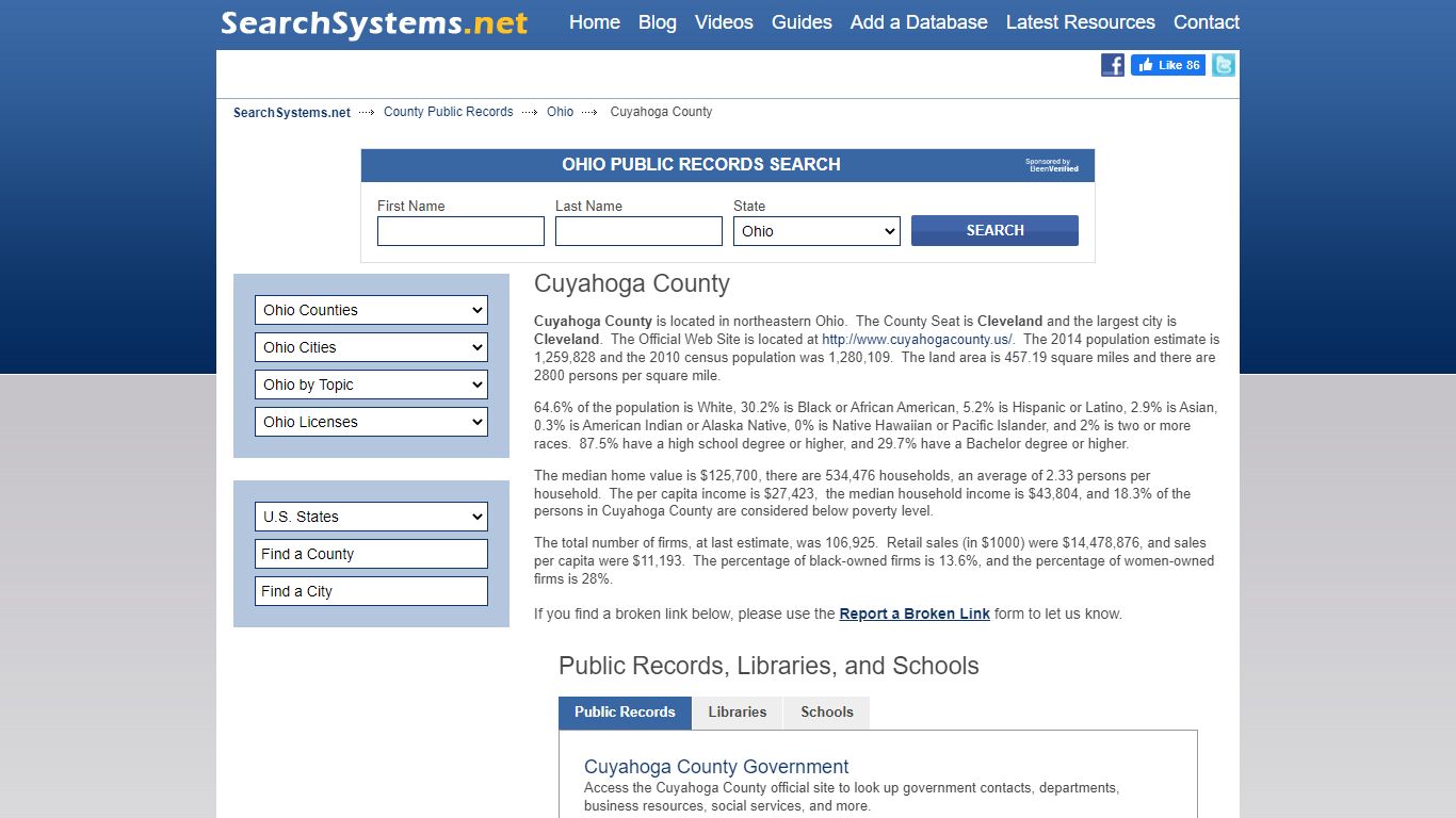 Cuyahoga County Criminal and Public Records